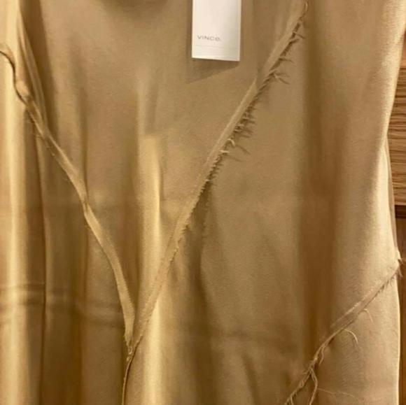 Vince Paneled Silk Satin Midi Skirt - Picture 9 of 11